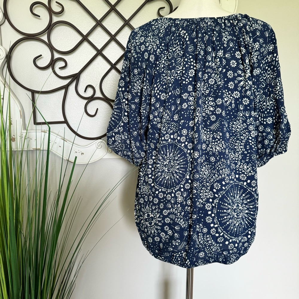 TORRID Size 1X Blue Blouse Top - Picture 2 of 4